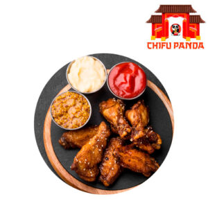 ALITAS CON SU SALSA DE AJO