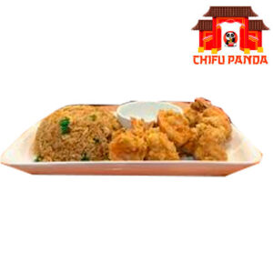 CHICHARRON DE LANGOSTINO CON CHAUFA